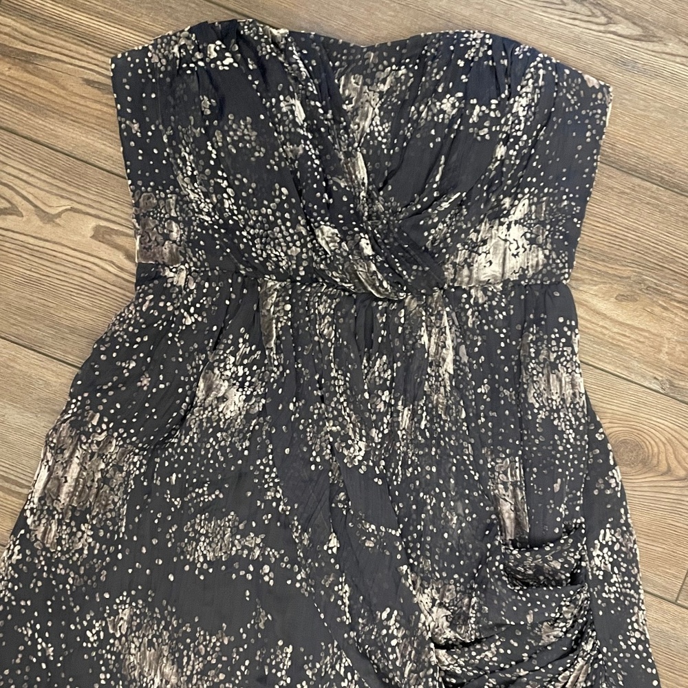 Strapless Mini BCBGeneration Dress | Size 12 | Blue-gray